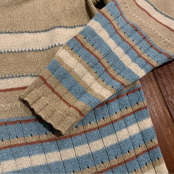 Judith Hart Collection Striped Retro Granny Chic Cardigan Sweater M - Picture 5 of 7